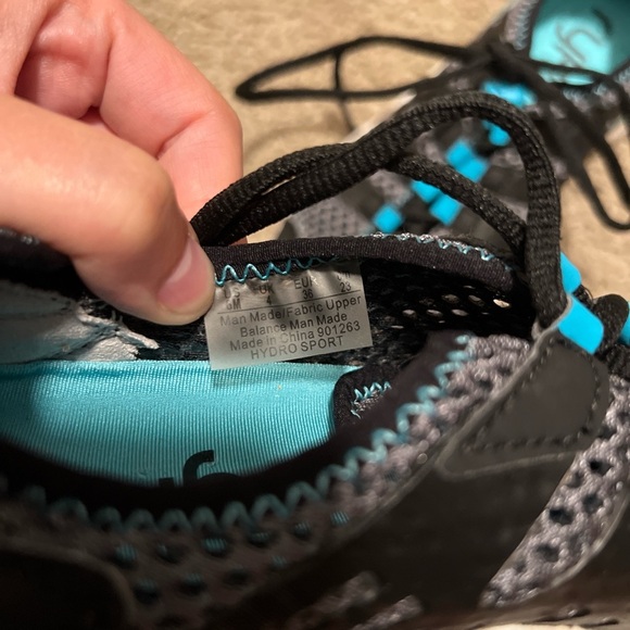 Ryka Women's Black and Teal Hydro Sport Shoes - Picture 4 of 4